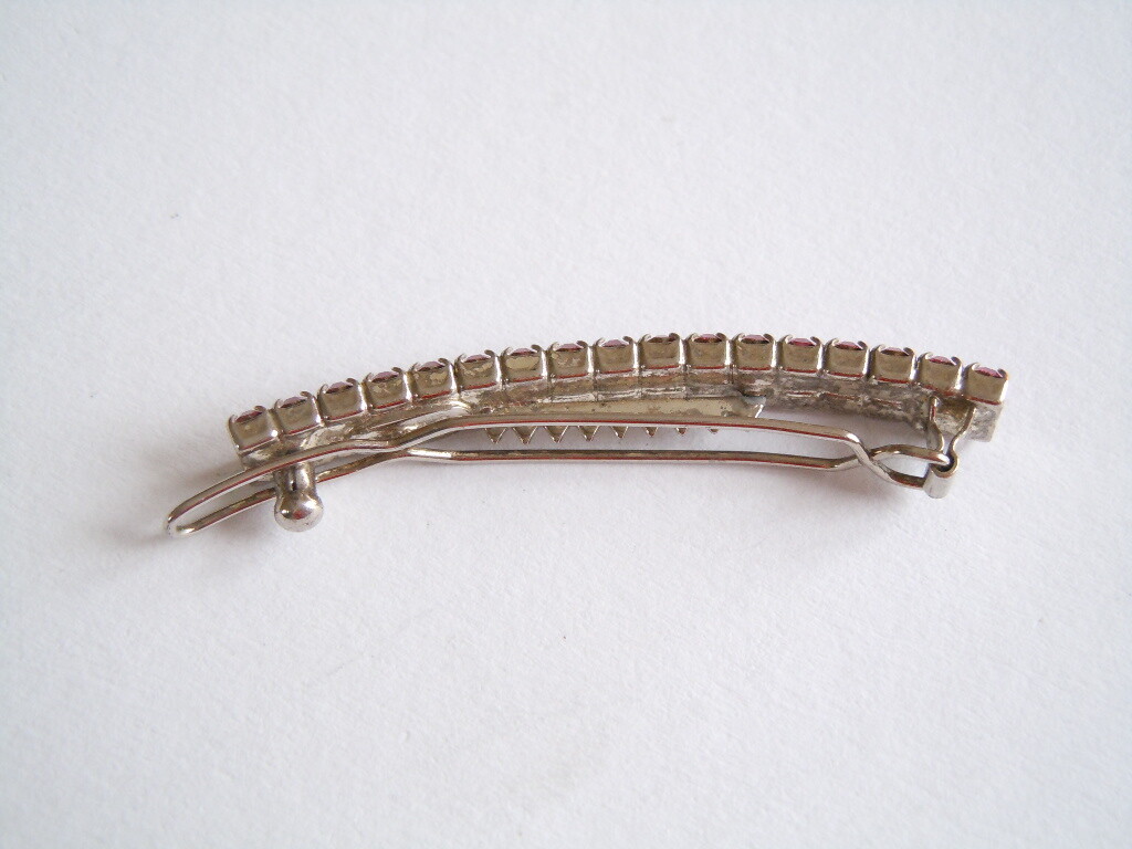 Hair Clip Agatha Rhinestones Pink 6.6 G/5.3 X 0.6 Cm