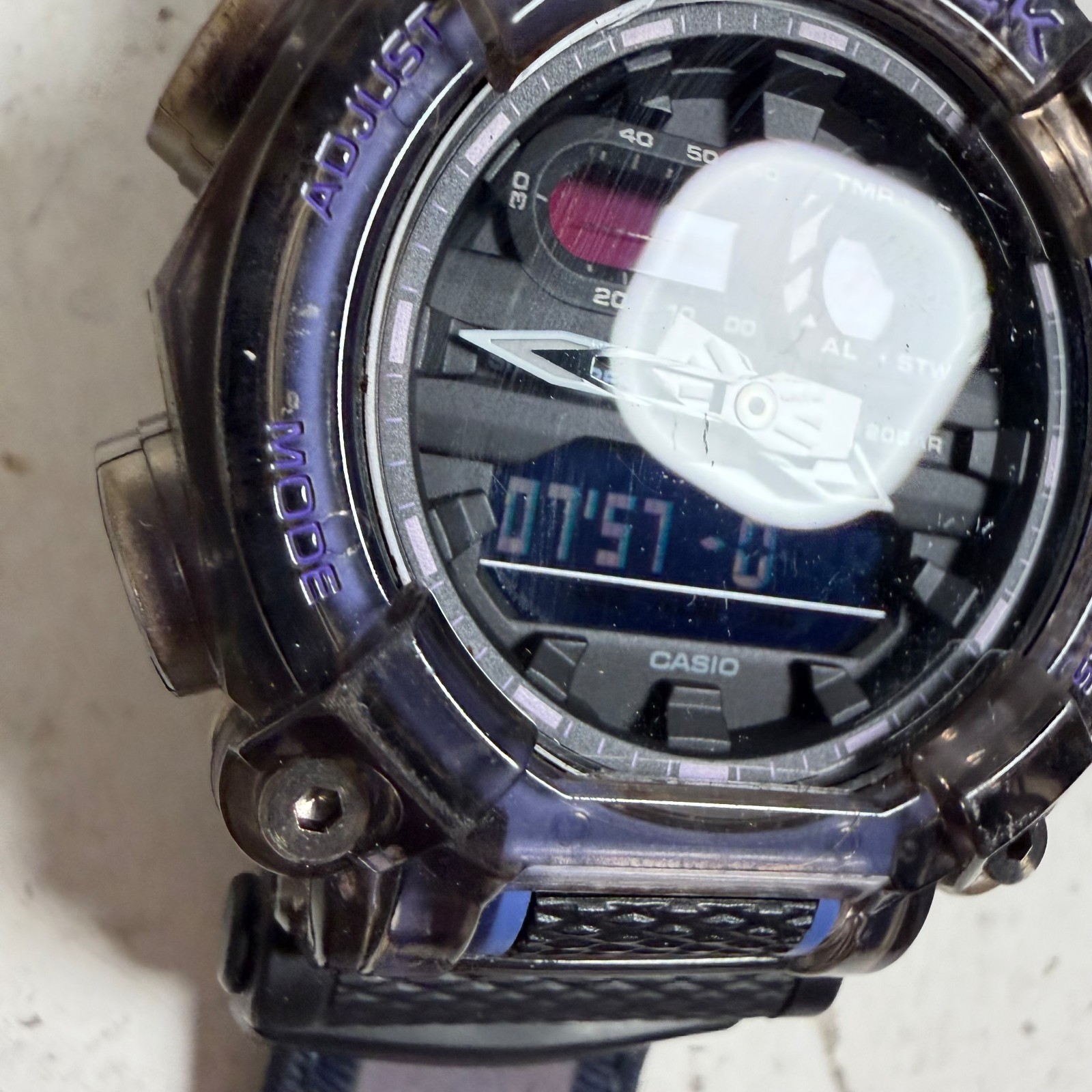 Casio G-Shock GA-900TS Purple Water Resistant Sports Analog-Digital Wristwatch