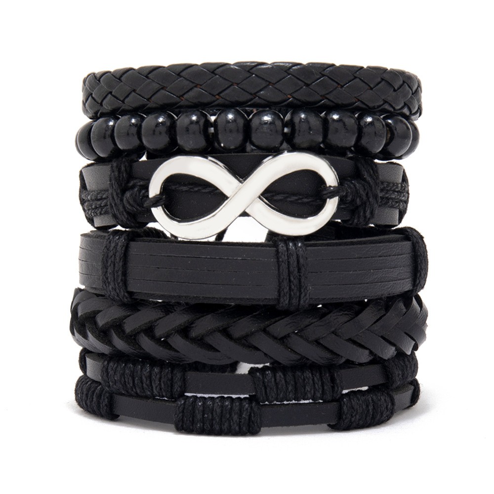 12/30 Wholesale Lot Hot Unisex Handmade Braided PU Leather Bracelet Wristband US