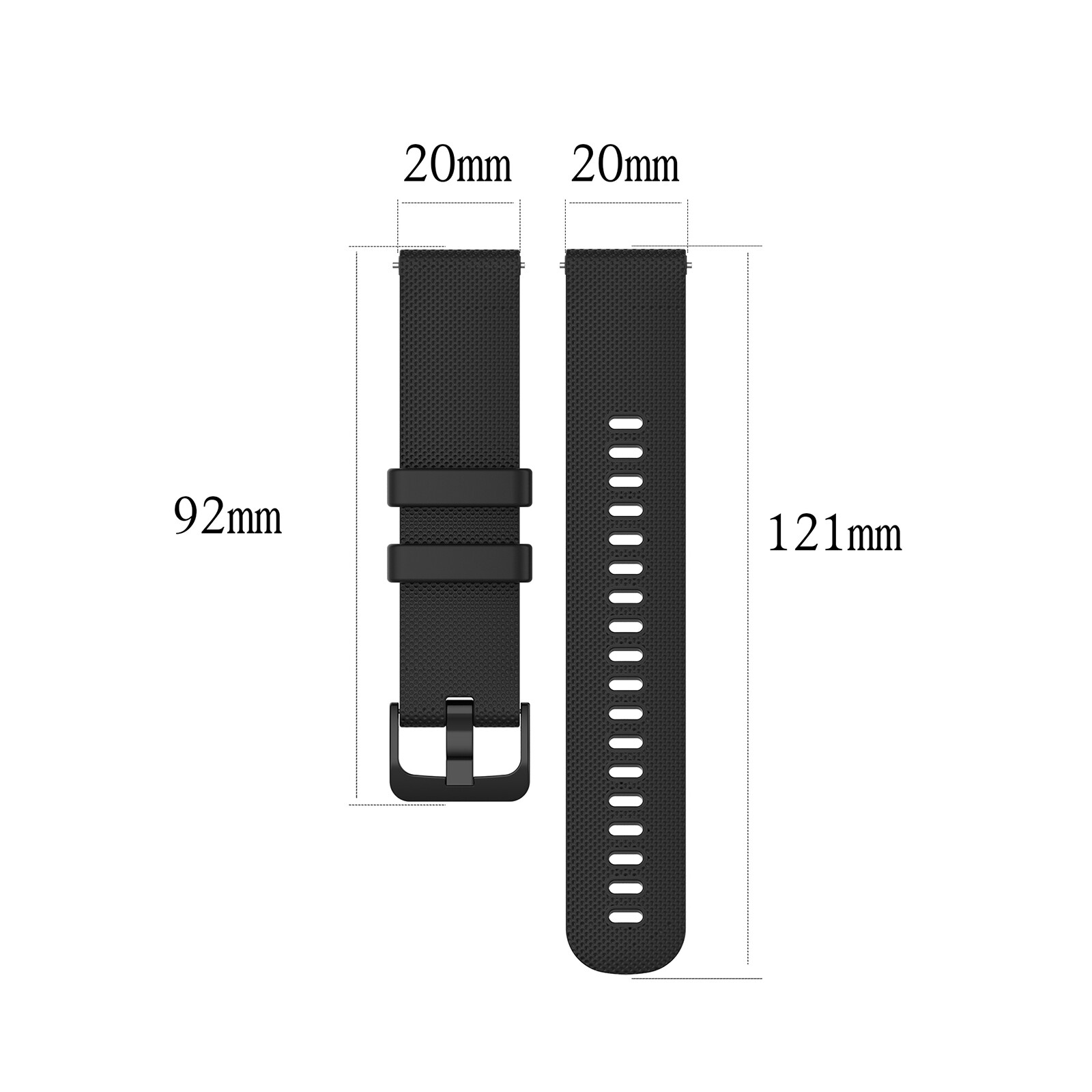 For Garmin Venu Sq/Garminmove 3/Forerunner 245 645 20mm Watch Band Wrist Strap