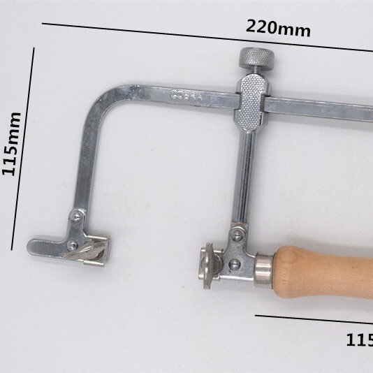 Mini U-shaped Saw Jewelry DIY Tool Jewelers Saw Bow Saw Frame W/ 12 Blades Kit