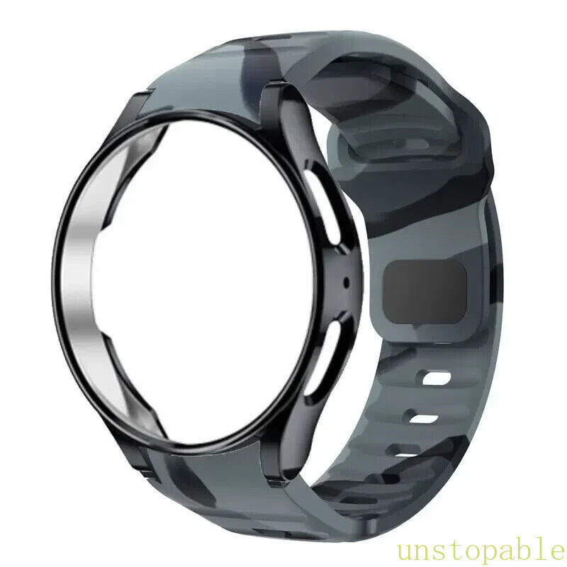 Silicone Band+Case for Samsung Galaxy Watch 7 6 5 4 FE 40mm 44mm Classic 43/47mm