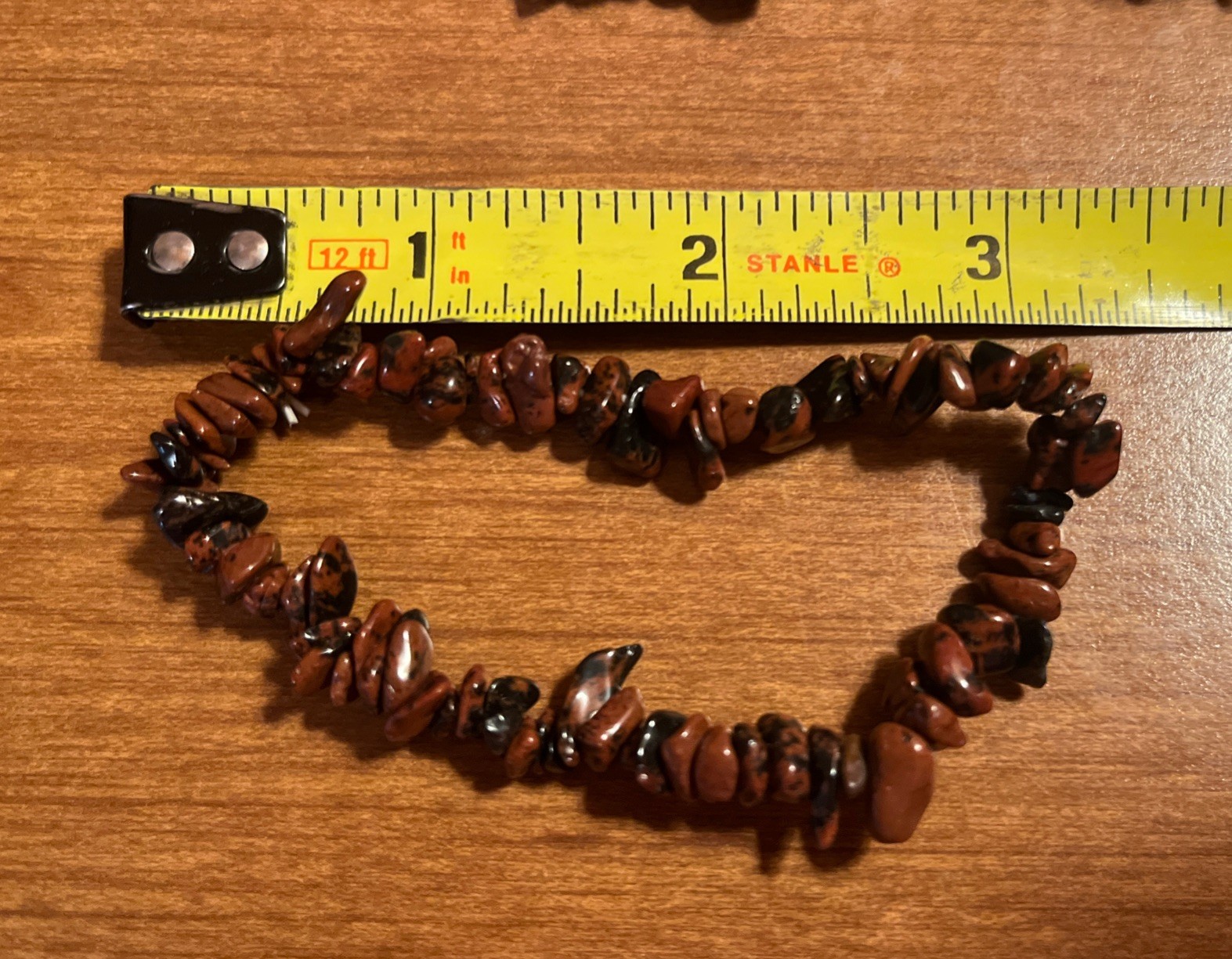 Mahogany Obsidian Handmade Necklace Bracelet Charm & Stone