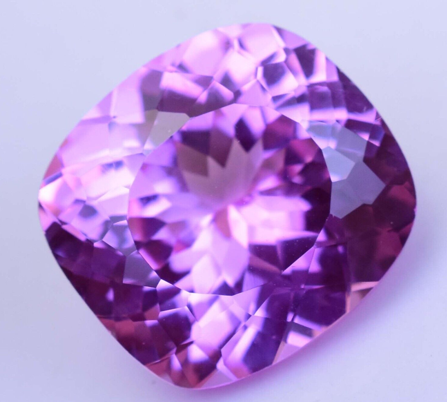 Flawless 21.25 Ct Natural Mogok Pink Ruby Cushion Cut Certified Loose Gemstone