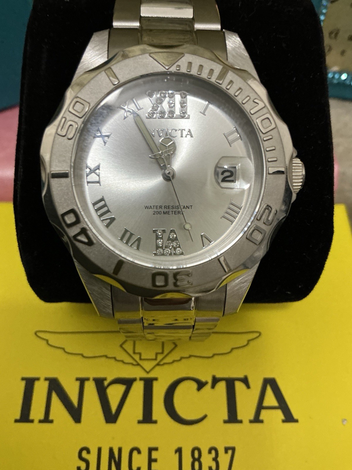 Invicta Angel Women’s Quartz Silver Dial Roman Numerals 200m Date Watch