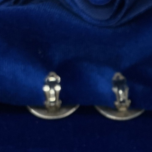 VINTAGE SOUTHWEST STERLING BEAR CLAW EARRINGS CLIP ONS