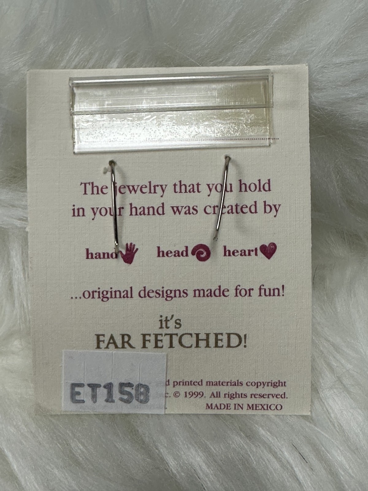 NEW Vintage FAR FETCHED “follow your bliss” Earrings .925 Sterling Silver ET158