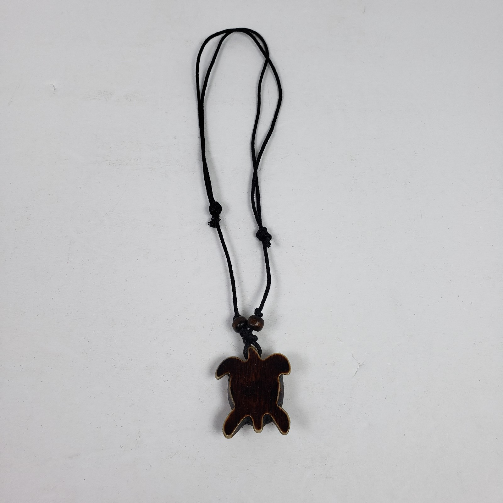 Vintage Adult Fashion Brown Turtle Tribal Adjustable Pendant Necklace 037