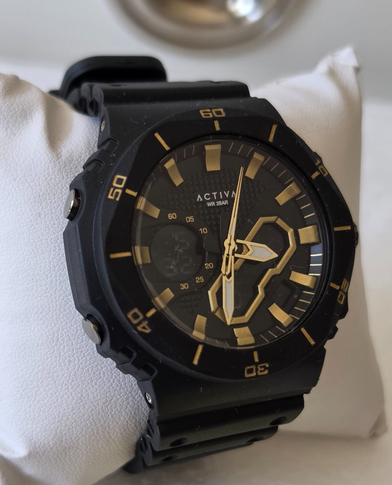 Activa x Invicta Digital Men’s Watch 48mm Black ACW8120-003