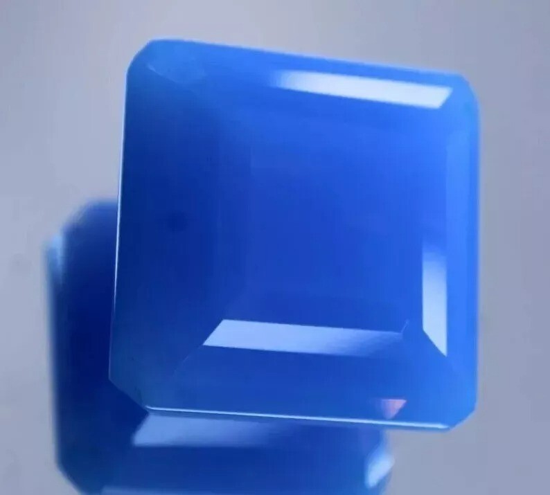 Blue Opal Square Cut Amazing Welo Australian 58-60 Ct Loose Certified Gemstone