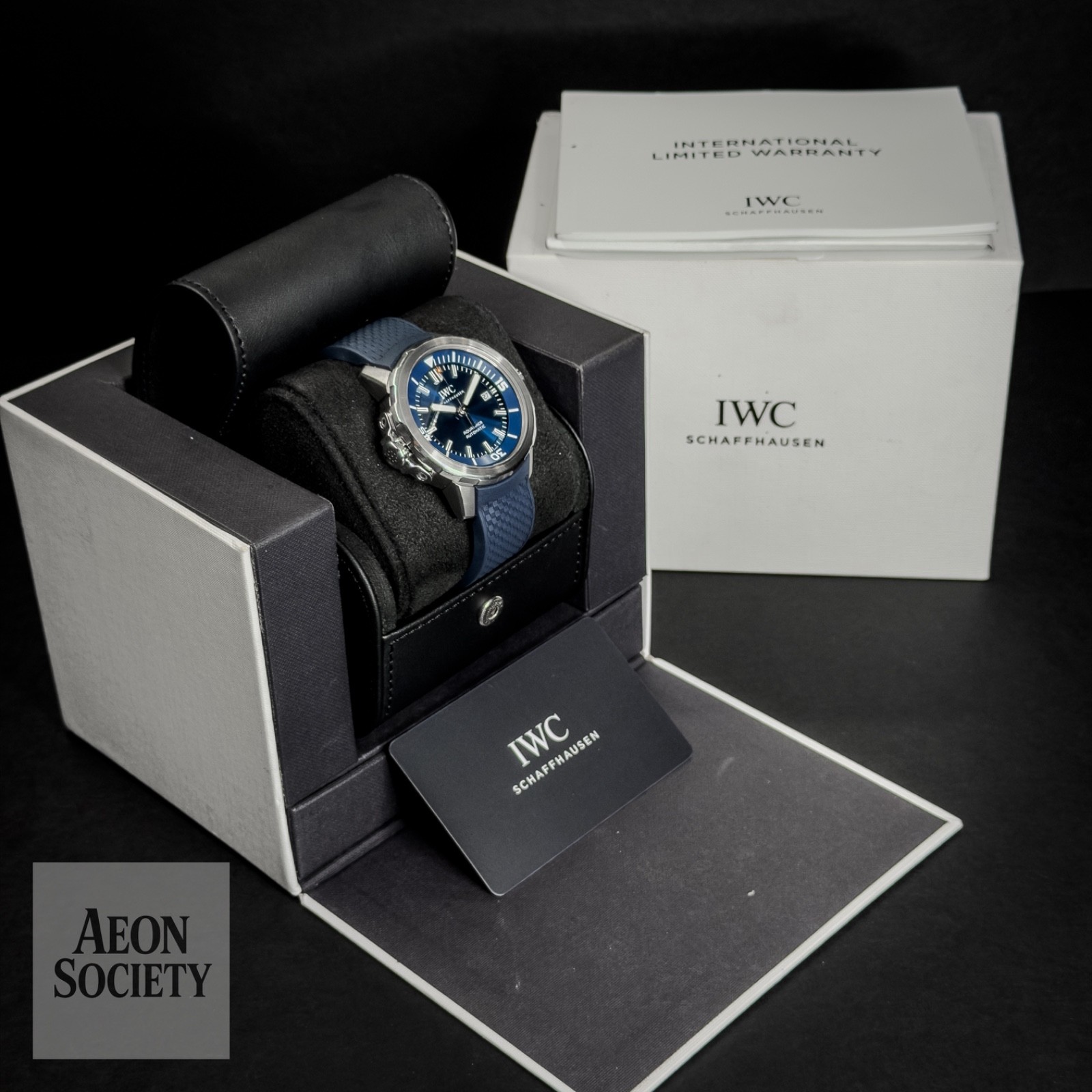 IWC Aquatimer Automatic Blue Dial Men’s Dive Sports Watch Full Set – IW328801