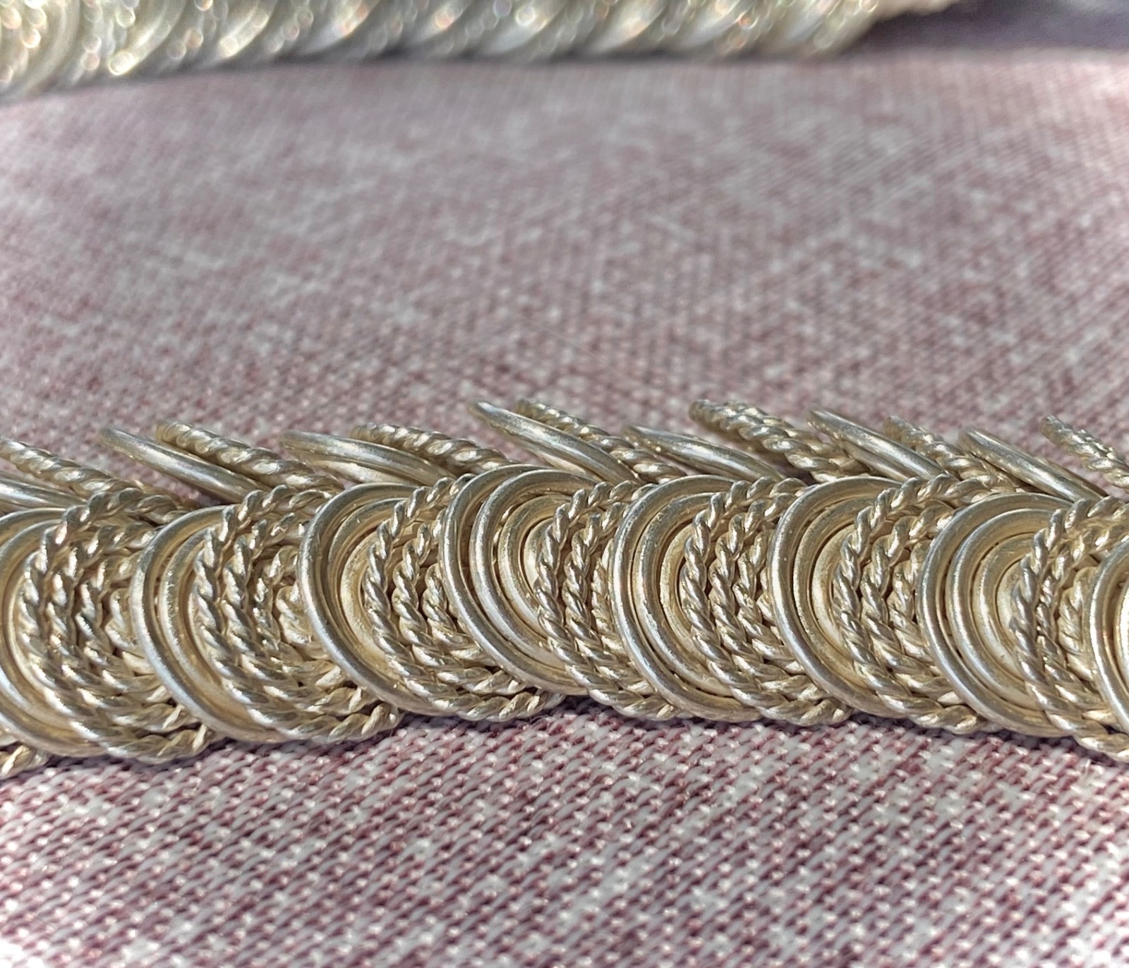 Vintage MATL Matilde Poulat Mexican Sterling Silver Cleopatra Choker Necklace