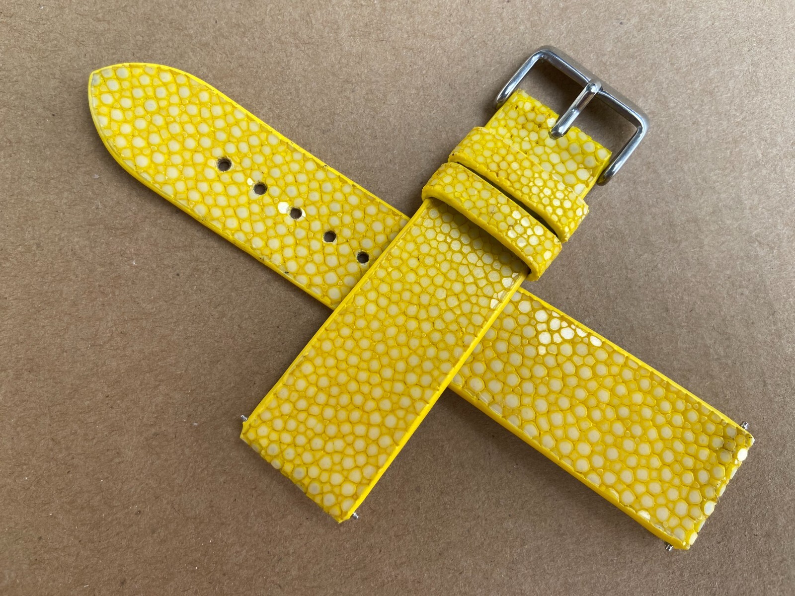 Yellow Stingray Watch Strap Band 16mm 18mm 19mm 20mm 21mm 22mm 23mm 24mm 26mm