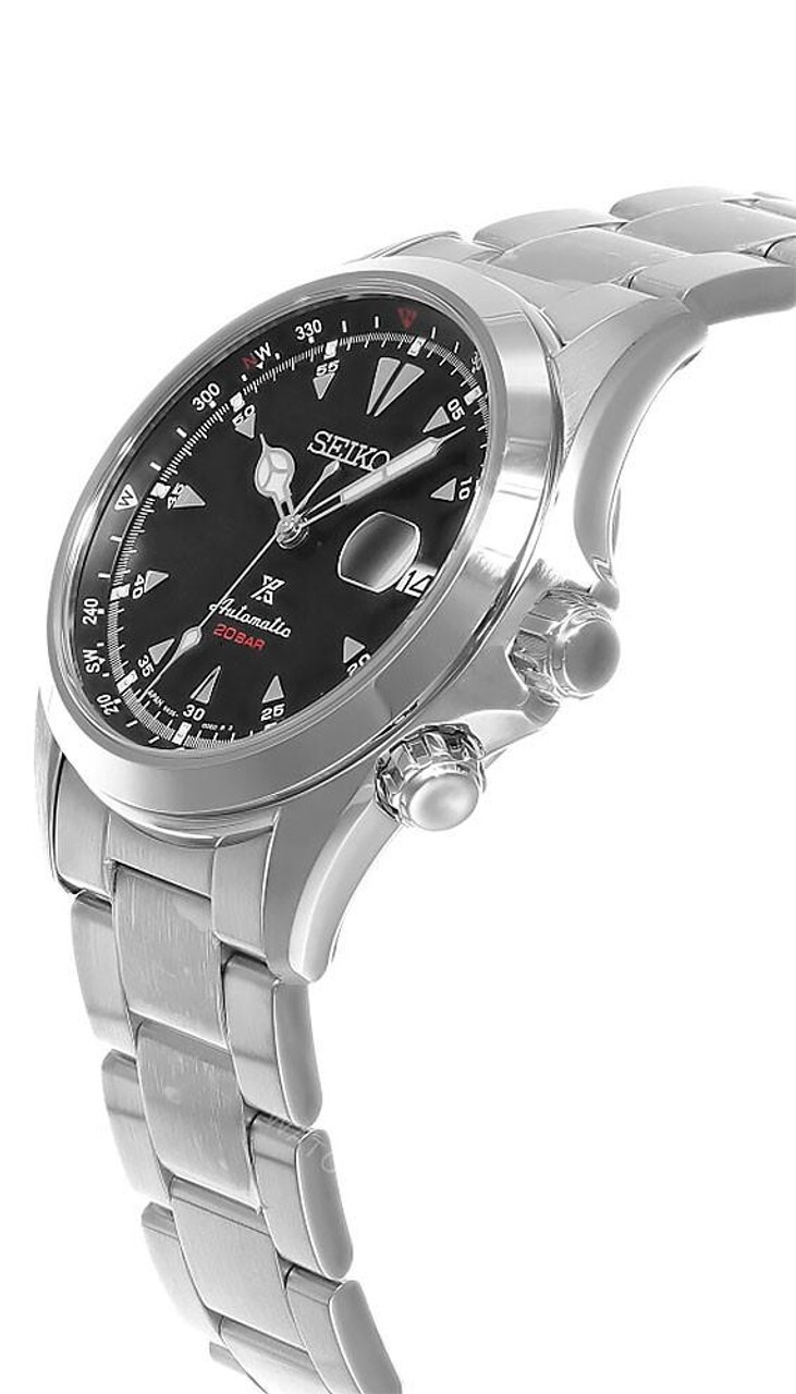 SEIKO Prospex Alpinist 39.5 MM Black Dial SS Men’s Watch SPB117