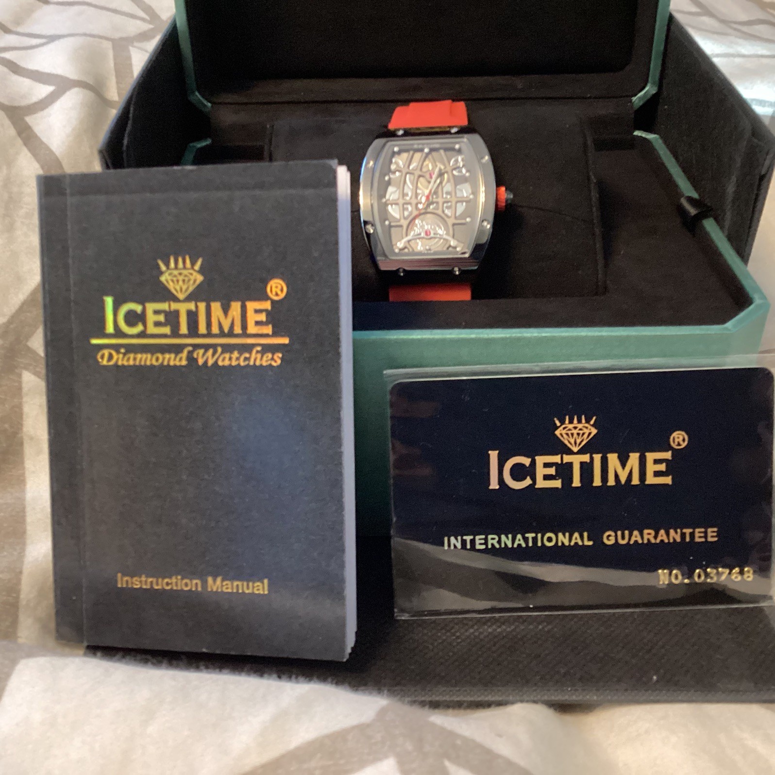 IceTime 33mm Black Dial Steel With 0.10ct Diamonds