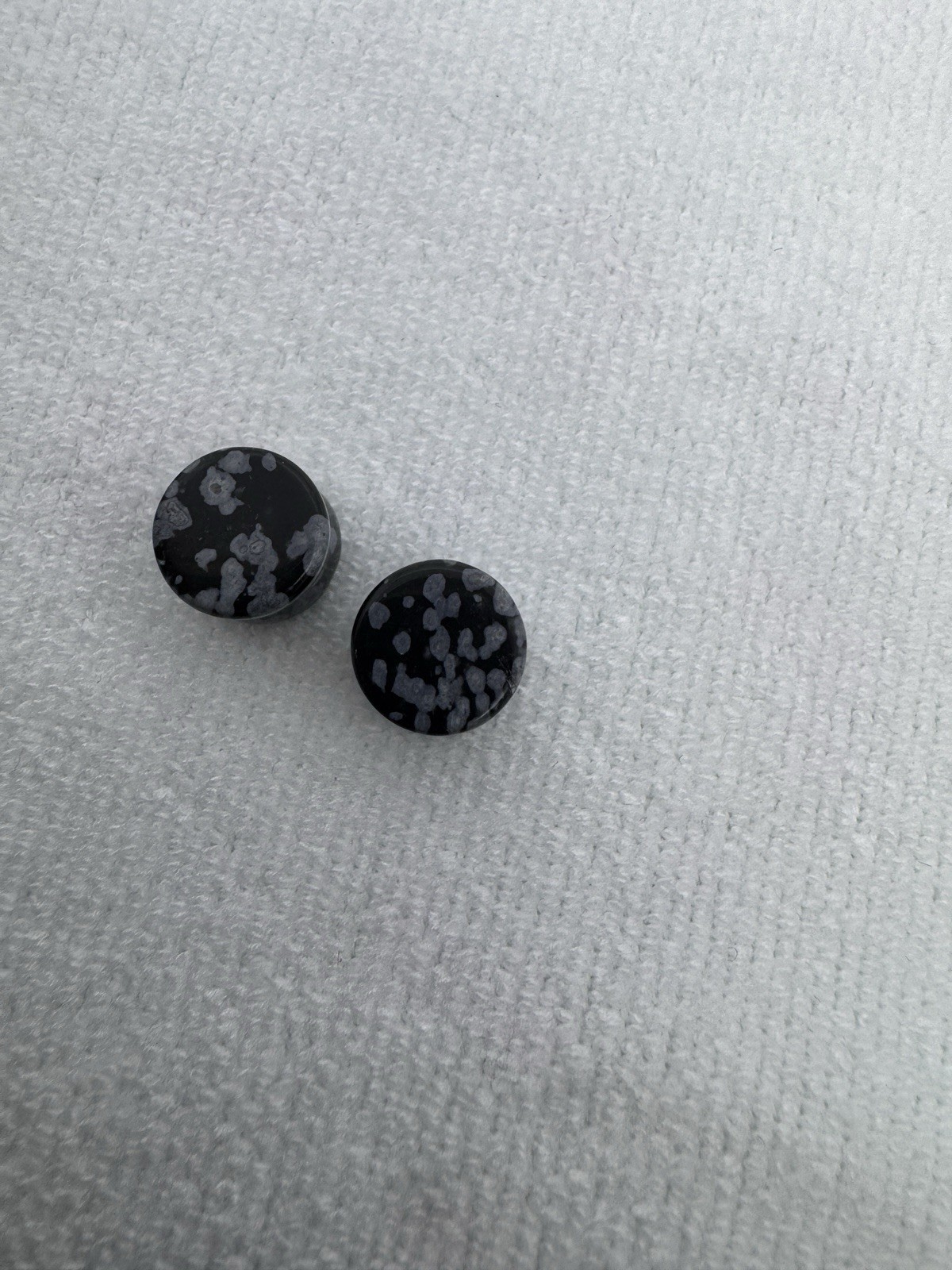 7 Pair 00g 10mm Natural Stone Ear Gauges Mountain Collection