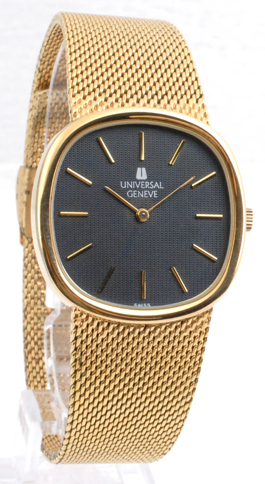 Rare UNIVERSAL GENEVE square Manual 1-42 VINTAGE gold electroplated G 10