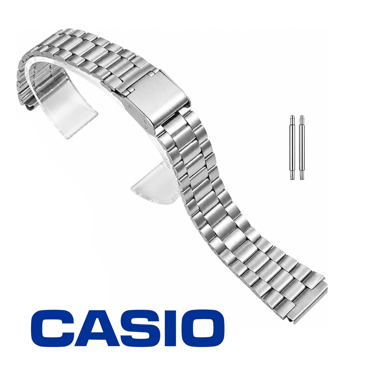 Casio OEM A158 A164 A168 Original Bracelet Stainless Steel Replacement Band NEW