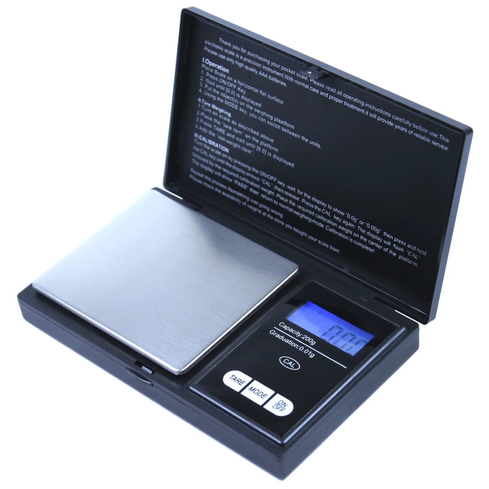 200g x 0.01g Digital Pocket Scale – High Precision and Portable CS-200