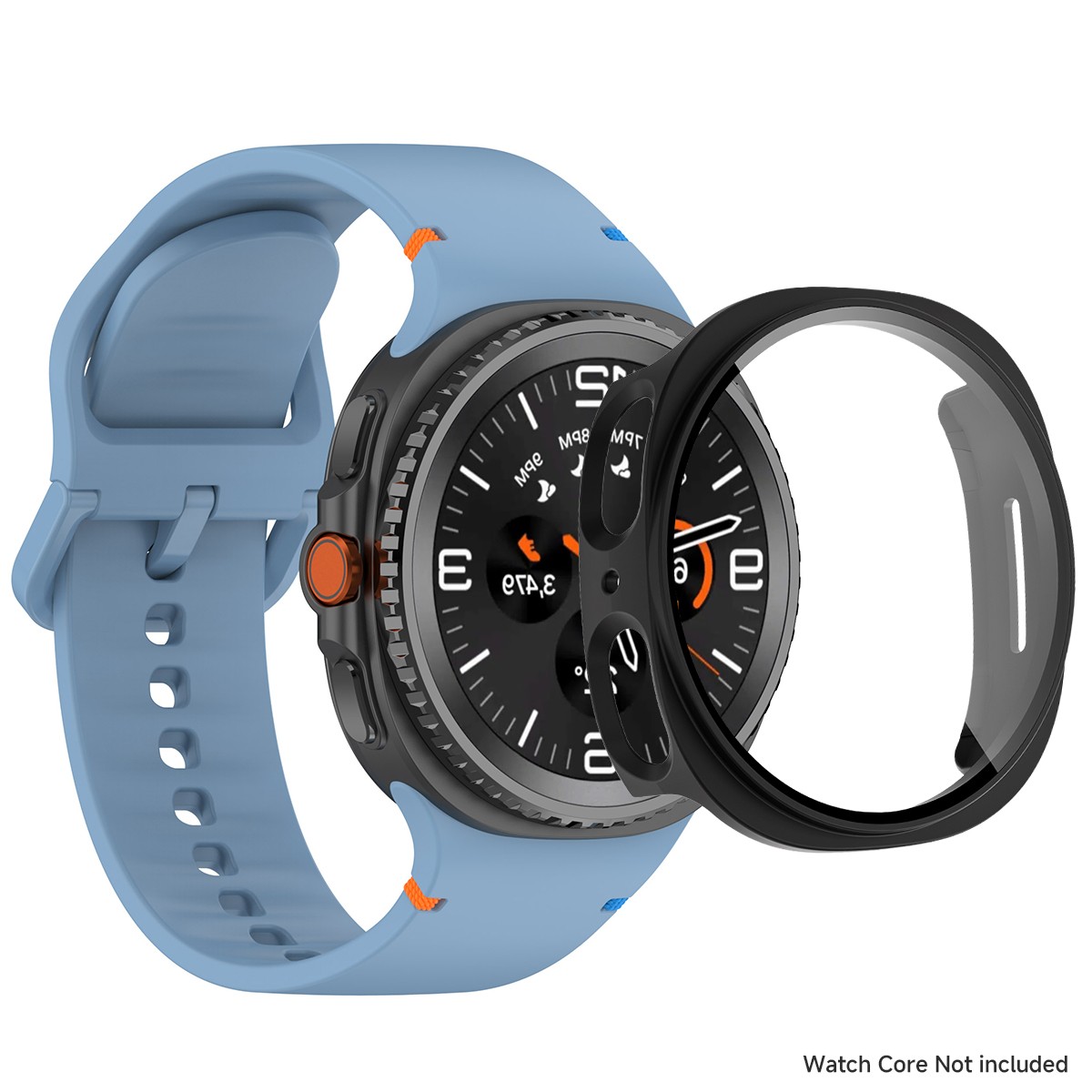 Silicone Watch Band Strap + Full Case Cover For Samsung Galaxy Watch 8 40/44mm