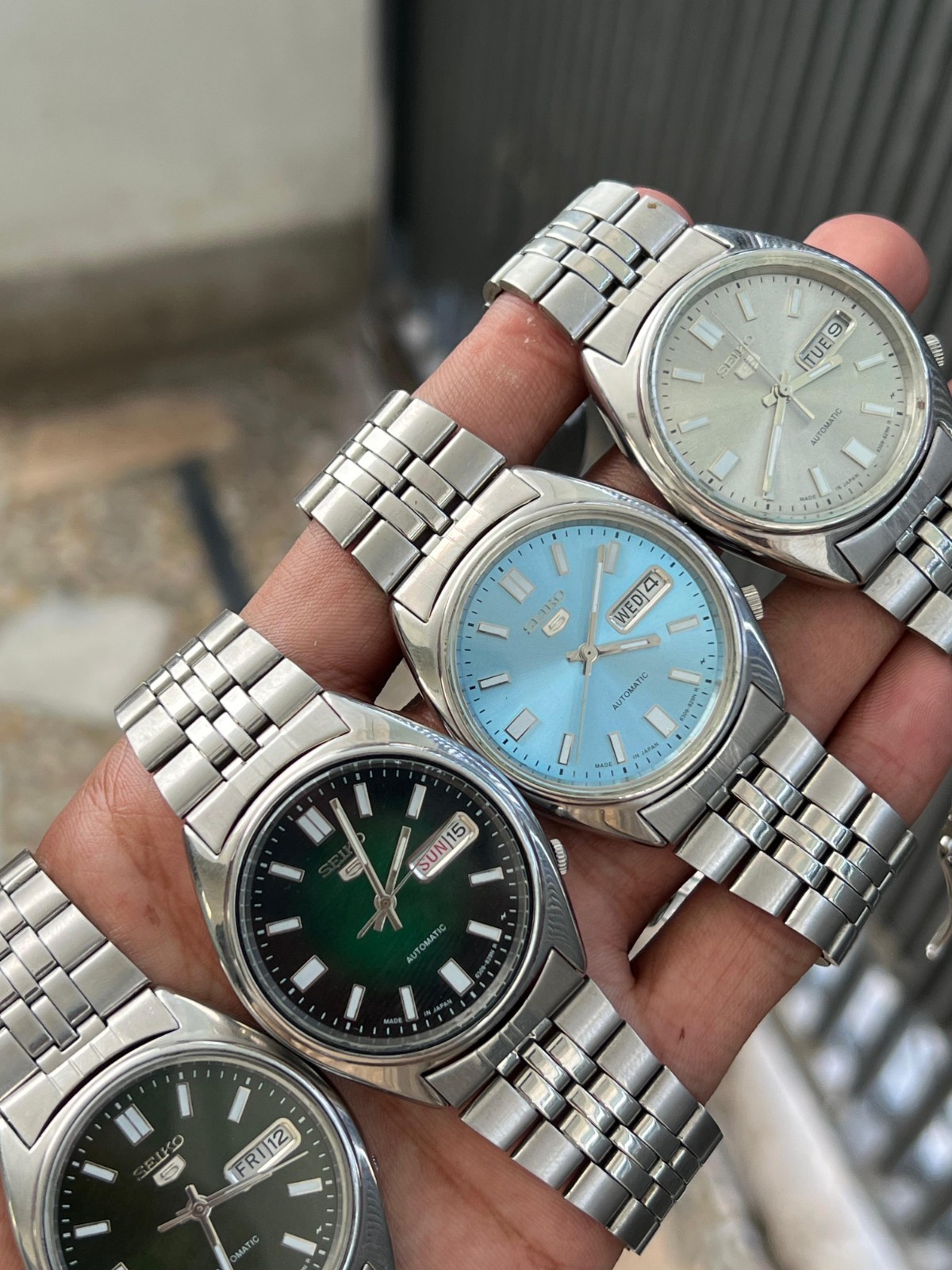 Lot of Vintage Seiko 5 Mens Automatic Watch Day-Date 6309