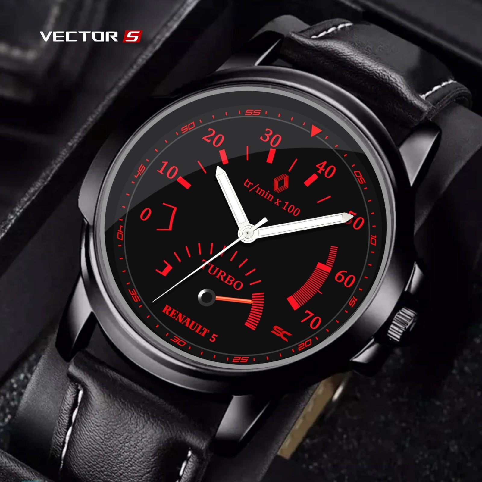 Renault Lovers ContaKM 5 GT Turbo Sport Wristwatch with Tachometer