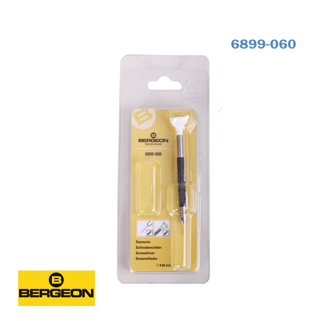 Bergeon 6899-060 Ergonomic Handle Watchmaker Screwdriver, Ø 0.60 mm