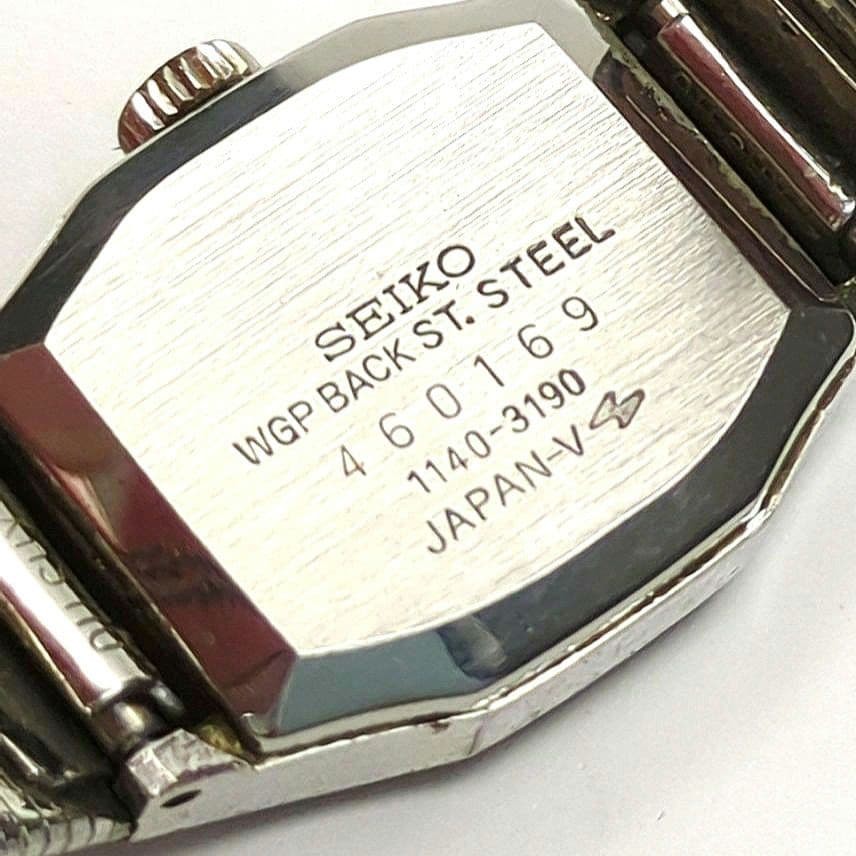 Working condition SEIKO ladies’ manual winding watch, cut glass, octagon sha
