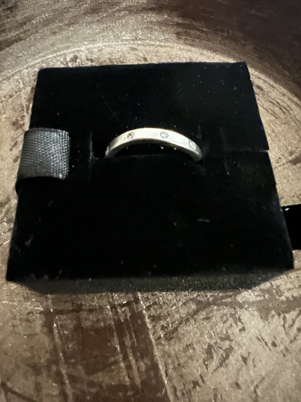 Pandora Ergonomic 925 Sterling Silver CZ Shimmering Ring. Size 48.