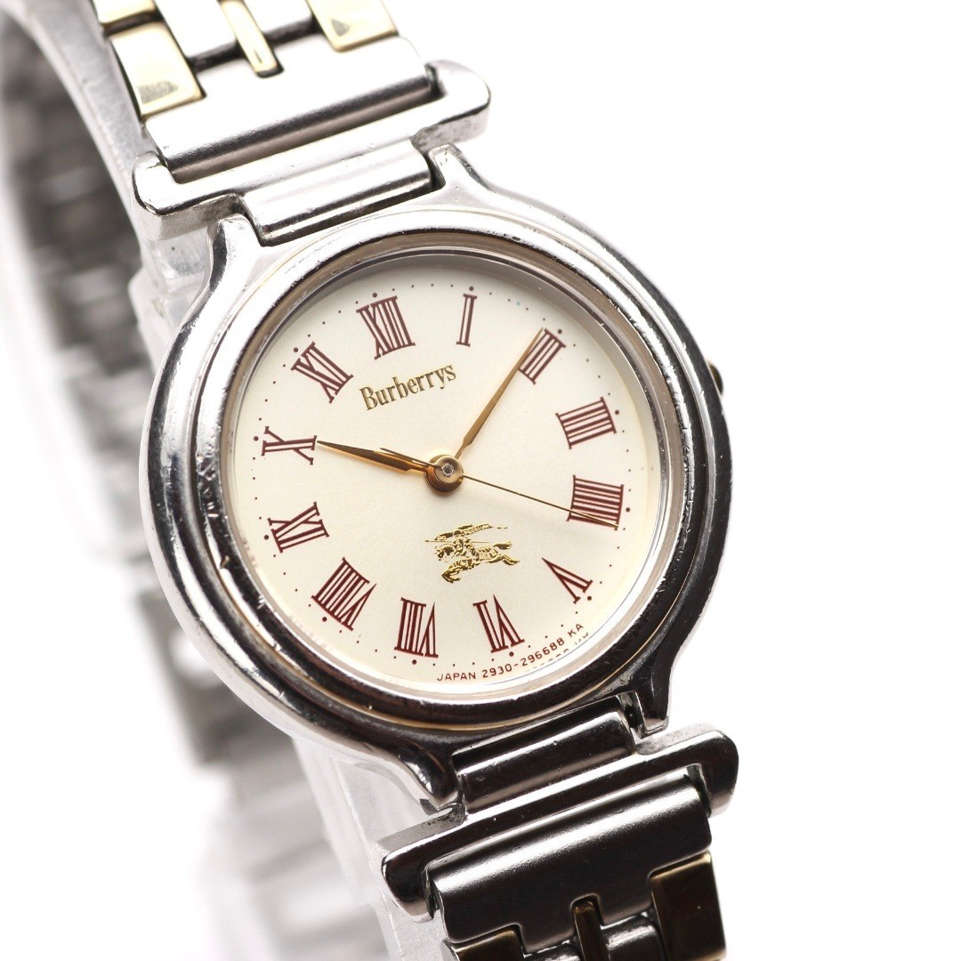 Burberry Ladies’ Wristwatch Vintage Old Logo Roman Dial