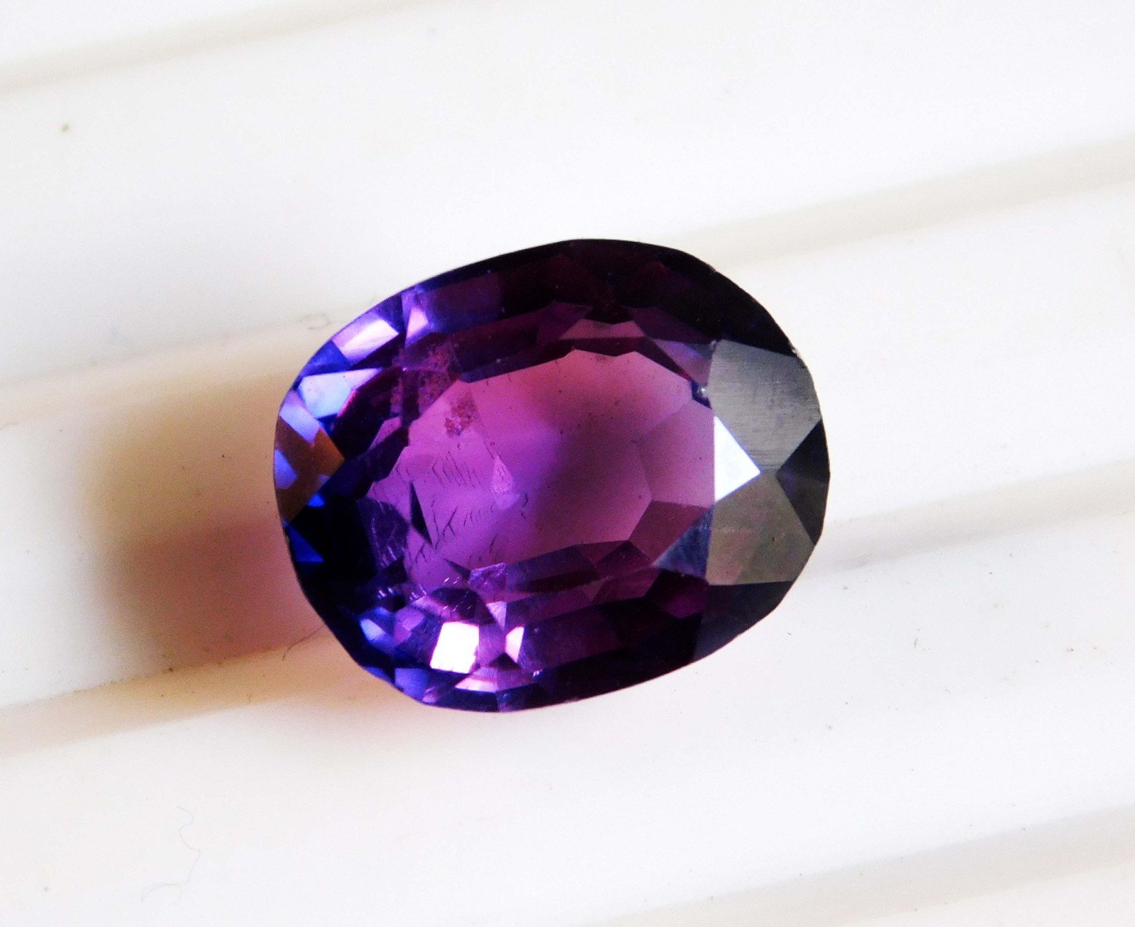 7.20Ct Natural Translucent Violet oval Cut Hackmanite Loose Gemstone