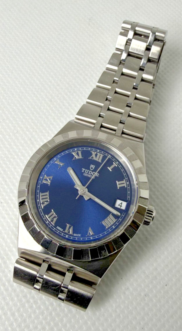 TUDOR Royal Date 28400 Blue Dial Automatic Men’s Watch 34mm Swiss Made