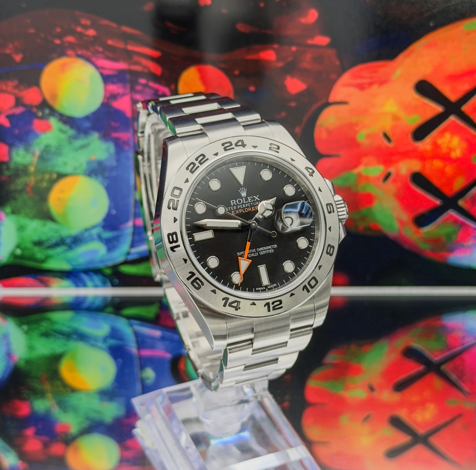 ROLEX EXPLORER II 42mm “BLACK DIAL” ref.216570 (2015) FULL SET