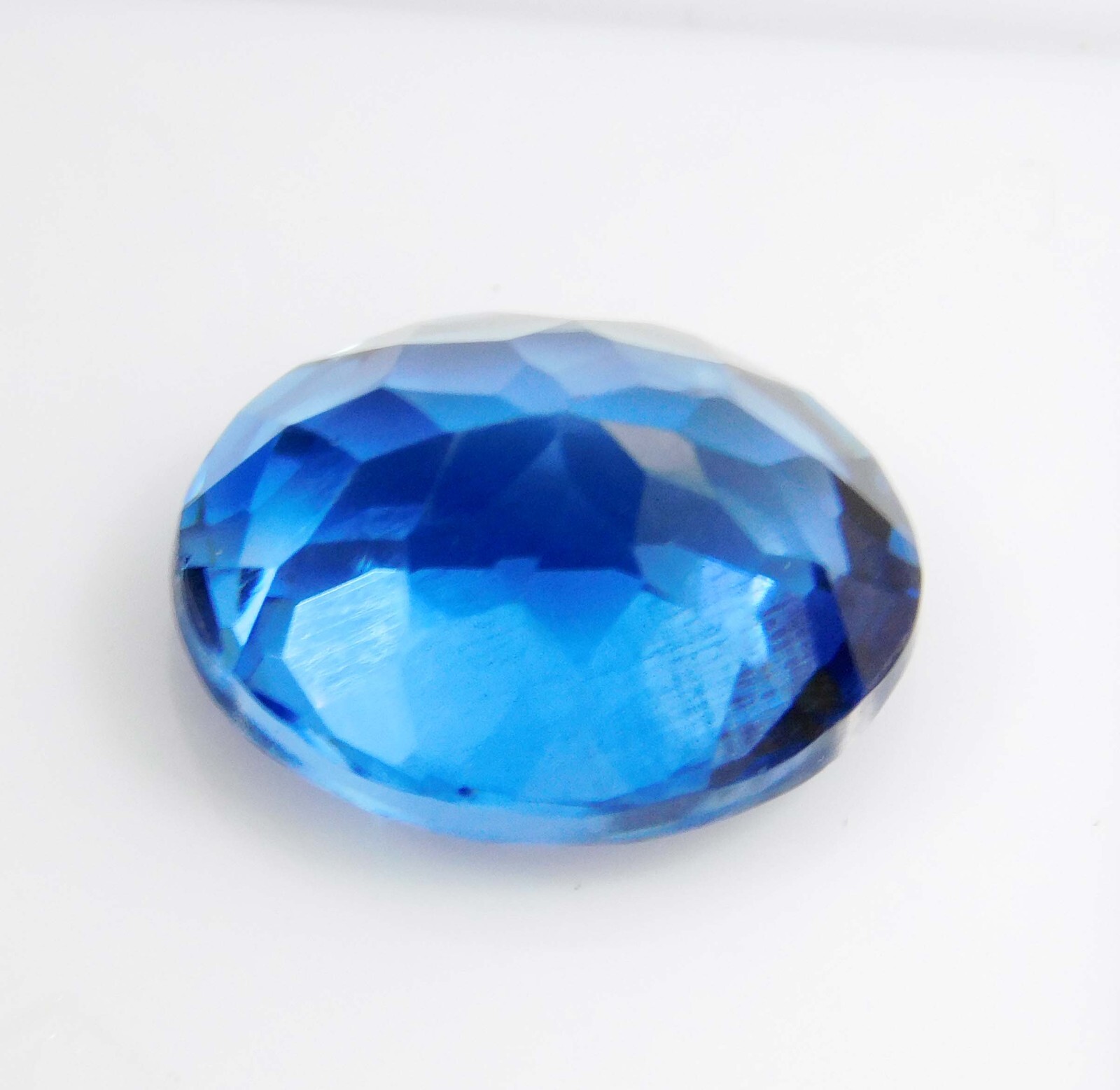 CERTIFIED 9.20 Ct Natural California Rare Blue Benitoite Oval Cut Gemstone
