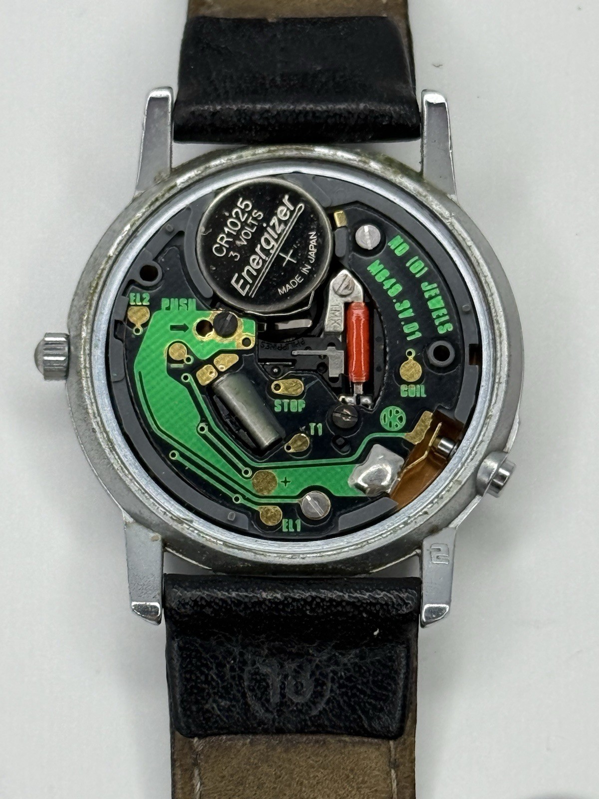 Vintage Timex Indiglo Quartz Backlit Military Style Wrist Watch 32mm 9” – Works