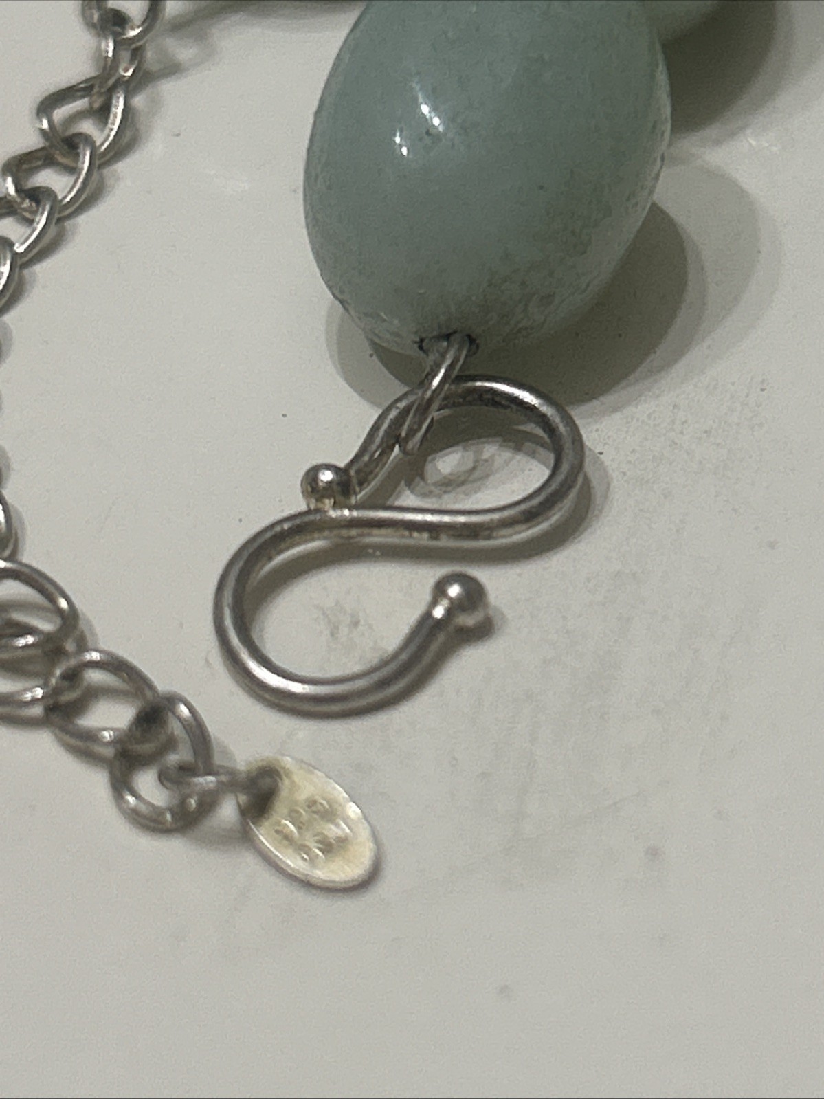 Jay King DTR Aquamarine Gemstone Sterling Silver 925 Graduated Bead Necklace