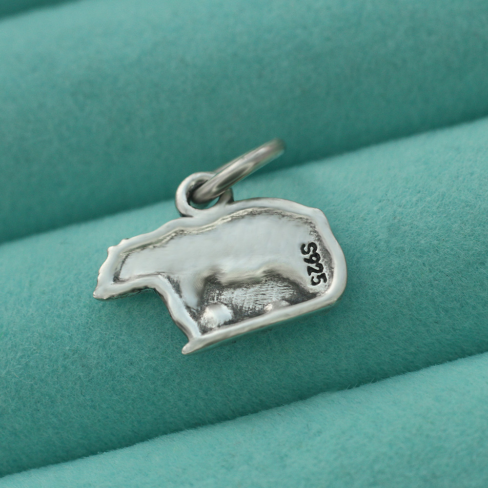 925 Sterling Silver Mama Bear With Child Pendant Charm Mother’s Day Mom Gift