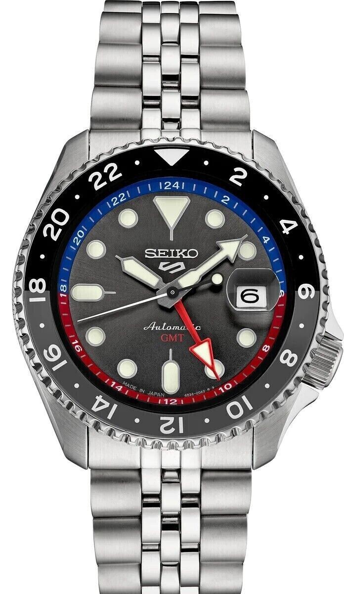 SEIKO SSK019 5 Sports SKX GMT Automatic Men’s Watch 42.5mm