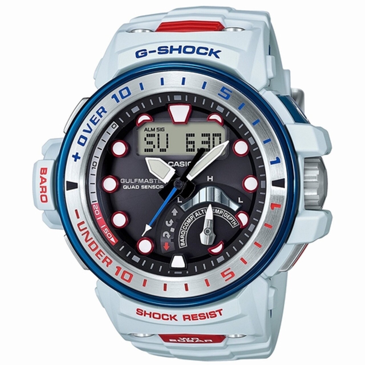 G-Shock Gulfmaster I.C.E.R.C GWN-Q1000 GWNQ1000K snow white resin watch band
