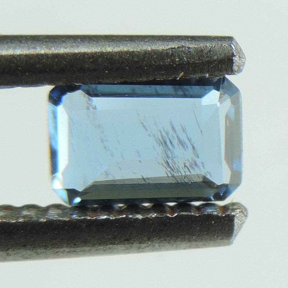 santa maria blue aquamarine faceted octagon cut, namibia, 0.6 cts #11