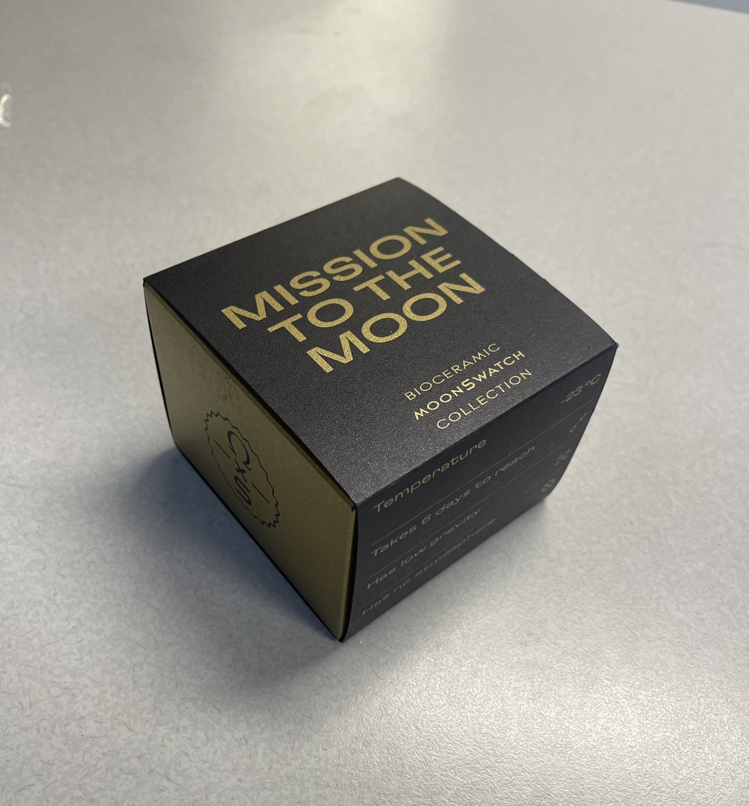 Swatch X Omega Mission To Moonshine Gold Flower Moon Full Kit bag box receipts