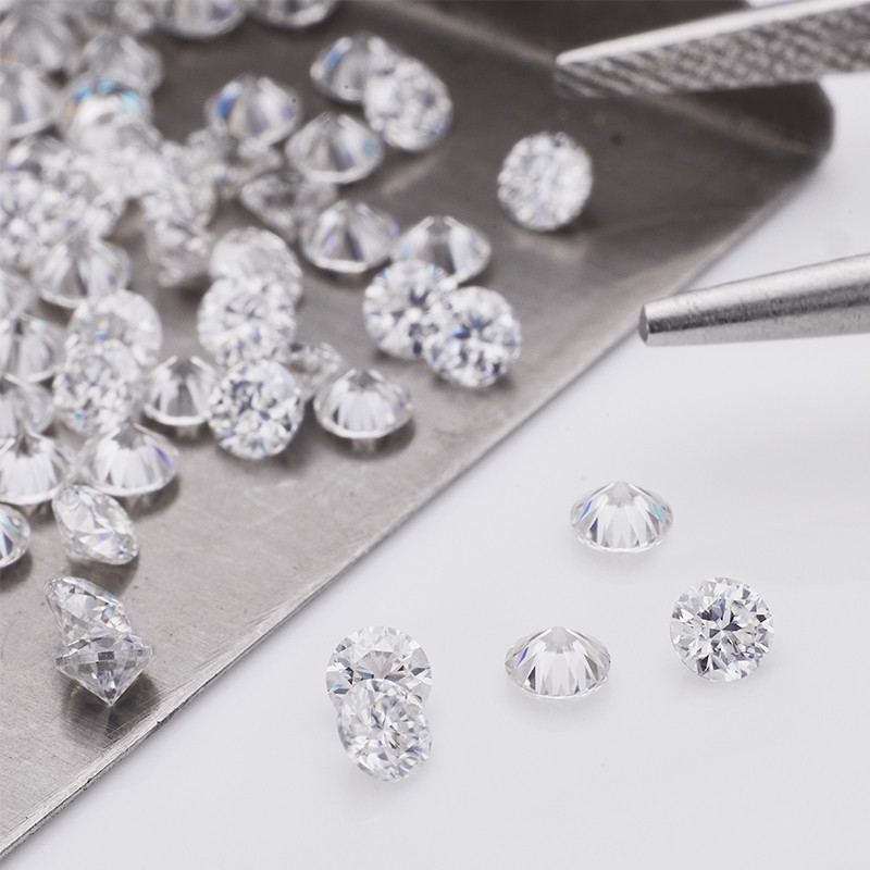 D Color Round VVS1 D Color Moissanite Melee with GRA Certificate Diamond