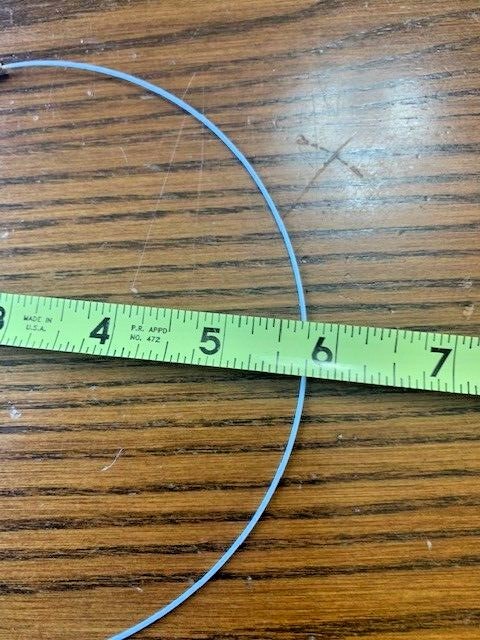 10 pcs White Memory Wire Choker Coated Necklaces with Silver Screw Clasps – 18″