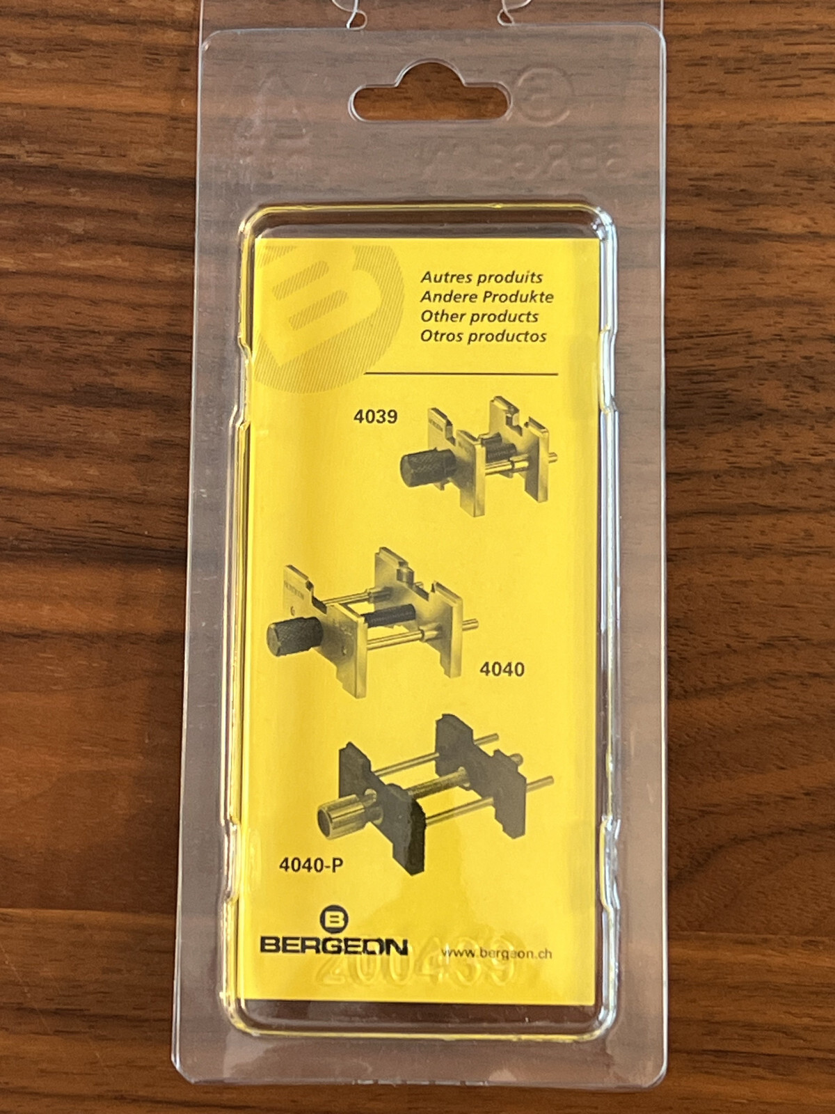 Bergeon 4039-P Extensible & Reversible Synthetic Movement Holder, Swiss Made