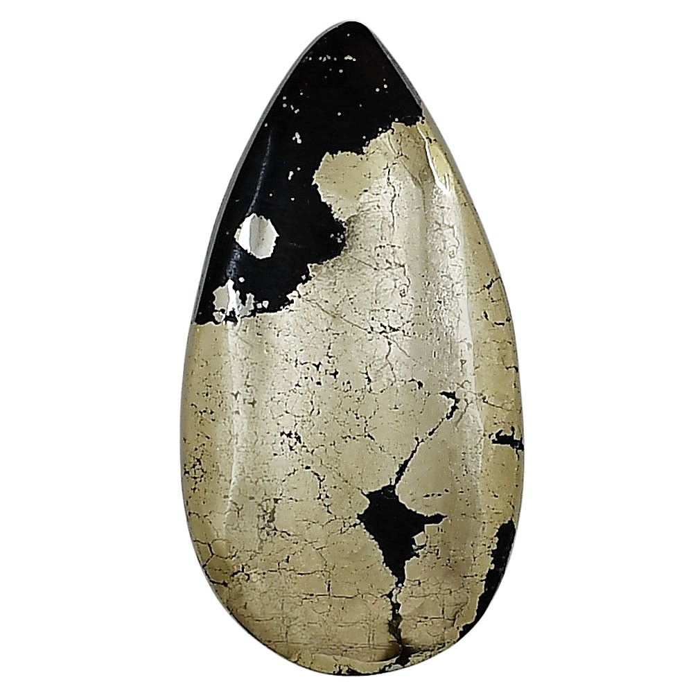 Natural Apache Gold 32.2x17x5.8 mm Pear Shape Polished Loose Gemstone LS03830-64