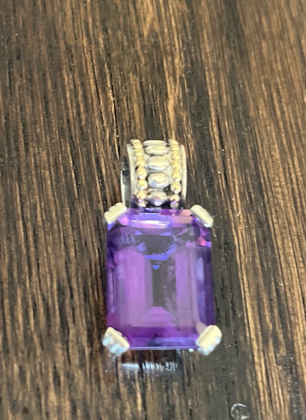 Lagos Caviar Amethyst Pendant/Enhancer