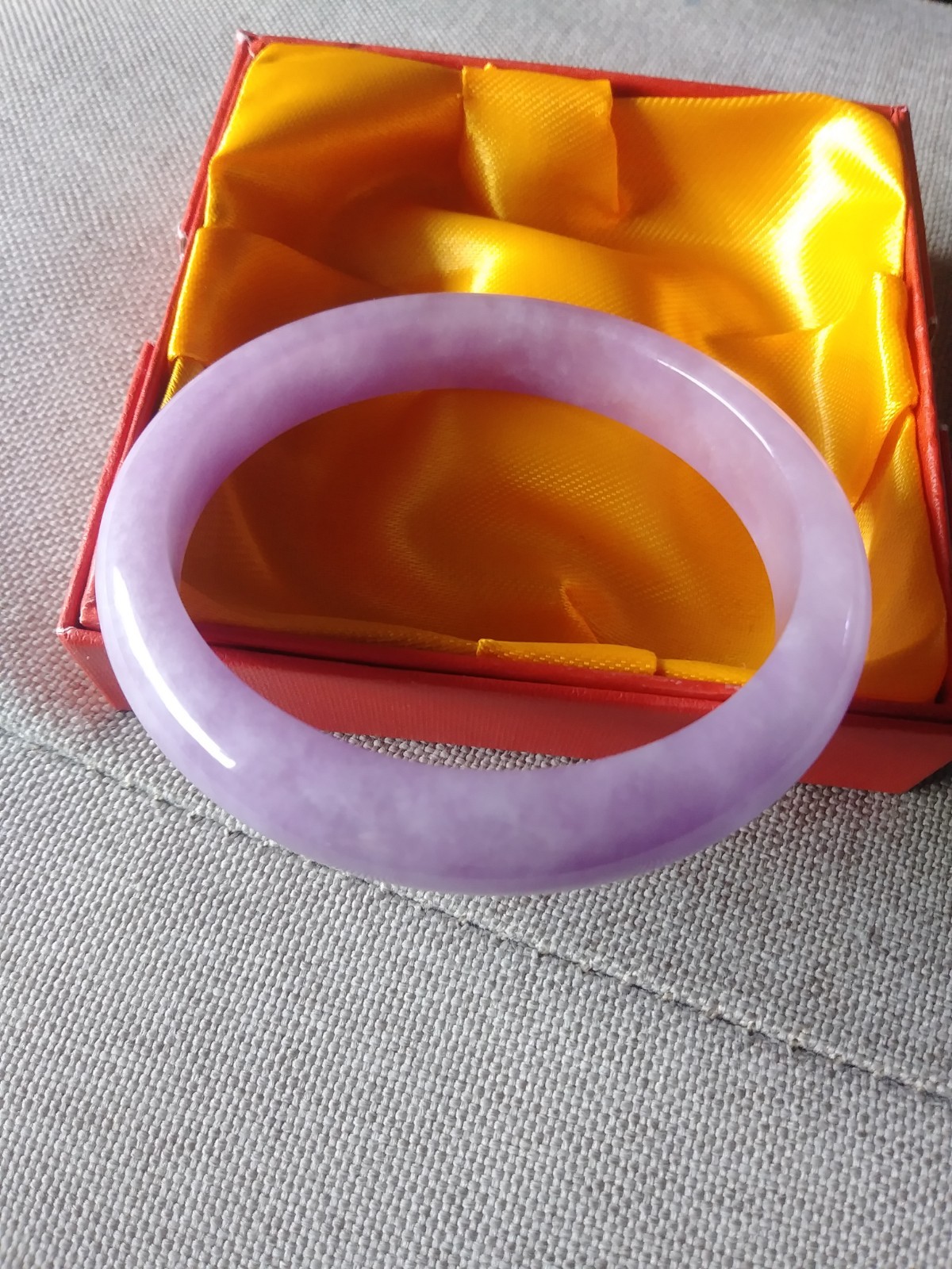 genuine lavender jade jadeite bangle 59mm/7.25″/50.0g