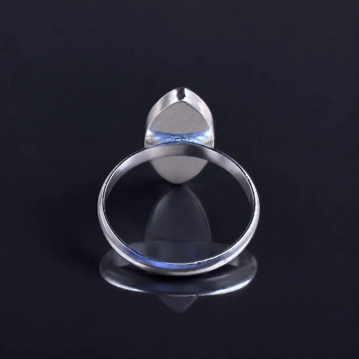 925 Sterling Silver 8x16mm Marquise Cabochon Ring Setting Blank Handmade Jewelry