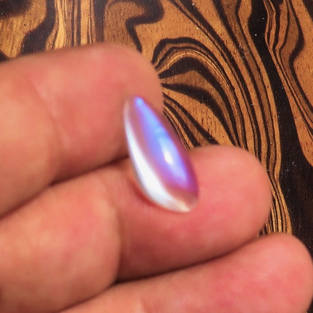 Loose Moonstone, Unique Designer Cabochon, 5.4 CT – 17.4 mm x 7.3 mm x 6.2 mm