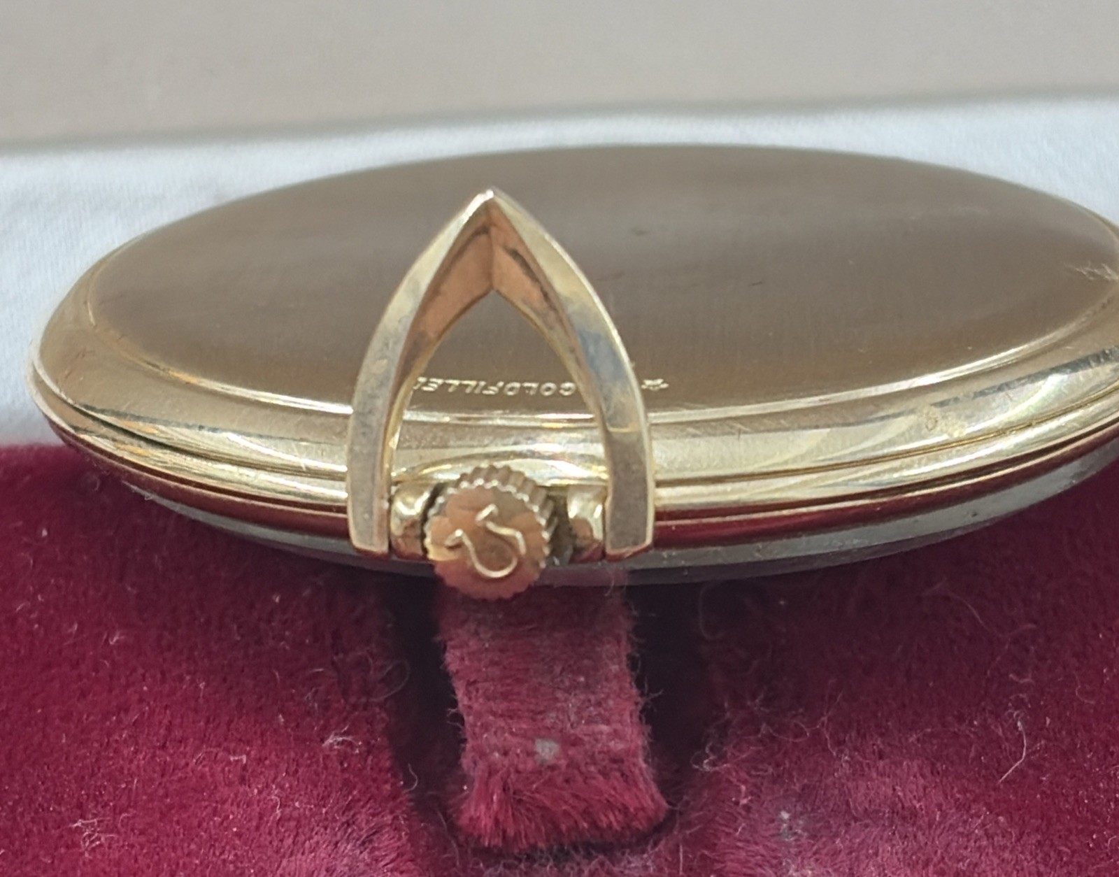 Vintage 1960s Omega 10K Gold Filled Dress Pocket Watch Central Seconds